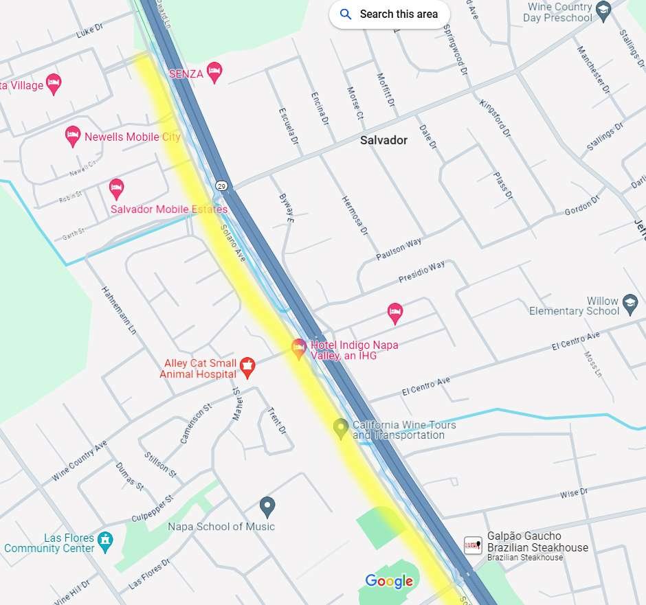 cleanup map napa SF Blue Tech creek cleanup and roadside litter